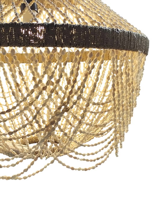 DKD Home Decor Lámpara de Techo de Conchas Hecha a Mano