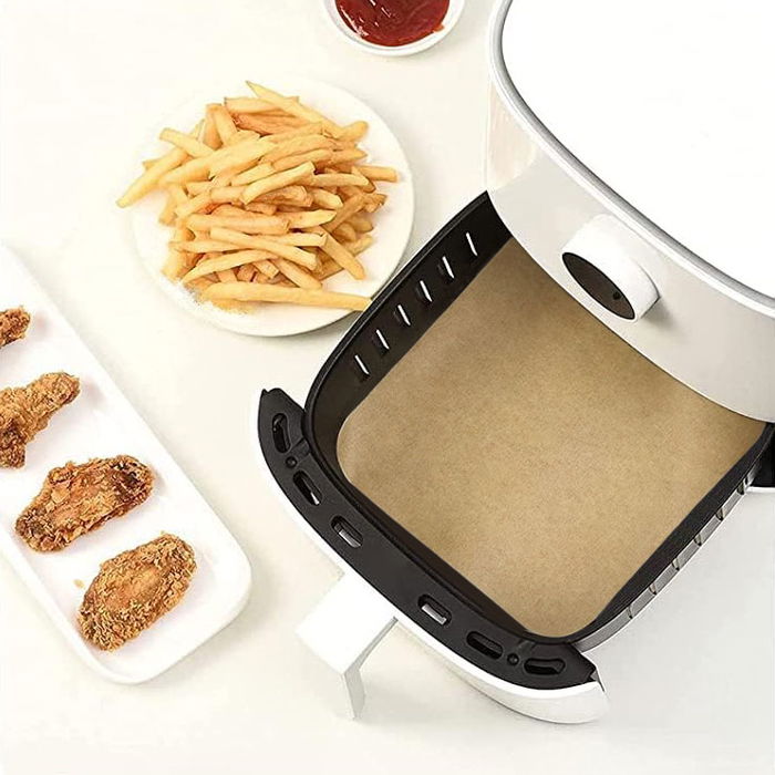 Inde Set 40 Papel Airfryer Cuadrado 20 cm (24 Unidades)