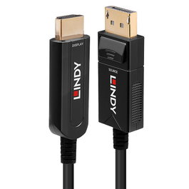 LINDY Cable DisplayPort 1.2 a HDMI 18G AOC 20m Negro