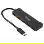 EQUIP Hub USB-C 4 Puertos 3.2 Gen 2 (10Gbps) 2xUSB-C 2xUSB-A Negro