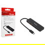 EQUIP Hub USB-C 4 Puertos 3.2 Gen 2 (10Gbps) 2xUSB-C 2xUSB-A Negro