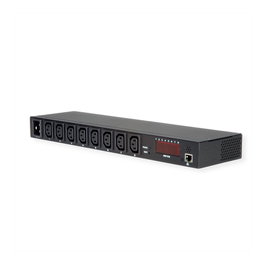 VALUE Regleta de enchufes IP con 8 tomas, 48,26 cm, montaje en rack de 19 pulgadas