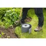 Naturaleza Borde de Jardín H7.5 cm x 10 m Polietileno Gris Espesor 3 mm