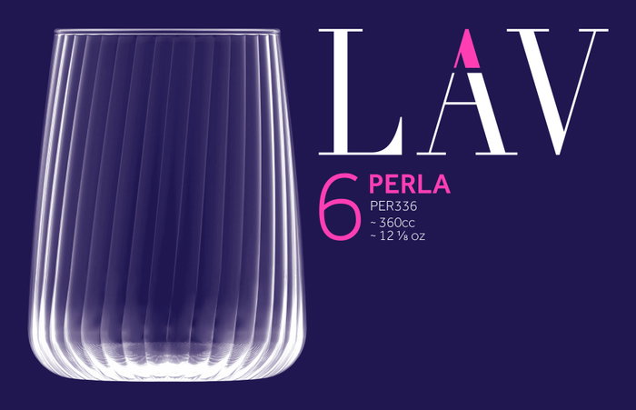 LAV Set de 6 vasos Perla 360cc