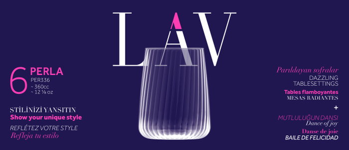 LAV Set de 6 vasos Perla 360cc