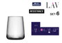 LAV Set de 6 vasos Perla 360cc