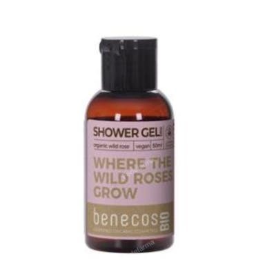 BENECOS Gel de Baño Rosa M. Mini Viaje 50ml Bio Vegano BENECOS Gel de Baño Rosa M. Mini Viaje 50ml Bio Vegano