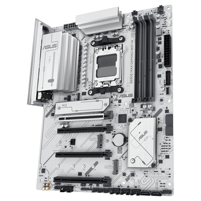 ASUS Placa Base B650E MAX GAMING WiFi W ATX DDR5 Socket AM5 para AMD Ryzen 7000/8000/9000 Series con WiFi 6E y 2.5Gb Ethernet