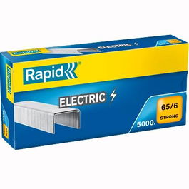 Rapid Grapas Strong Electric 65-6 Galvanizadas Caja De 5000