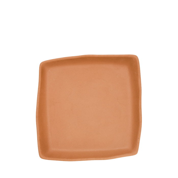 Summa Io Terracota Plato Llano Cuadrado (Set de 6) de 21.5 cm Summa Io Terracota Plato Llano Cuadrado (Set de 6) de 21.5 cm