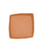 Summa Io Terracota Plato Llano Cuadrado (Set de 6) de 21.5 cm