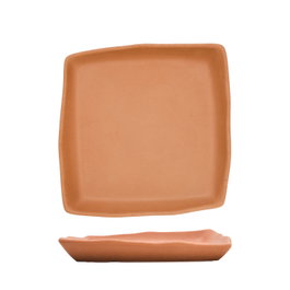 Summa Io Terracota Plato Llano Cuadrado (Set de 6) de 21.5 cm