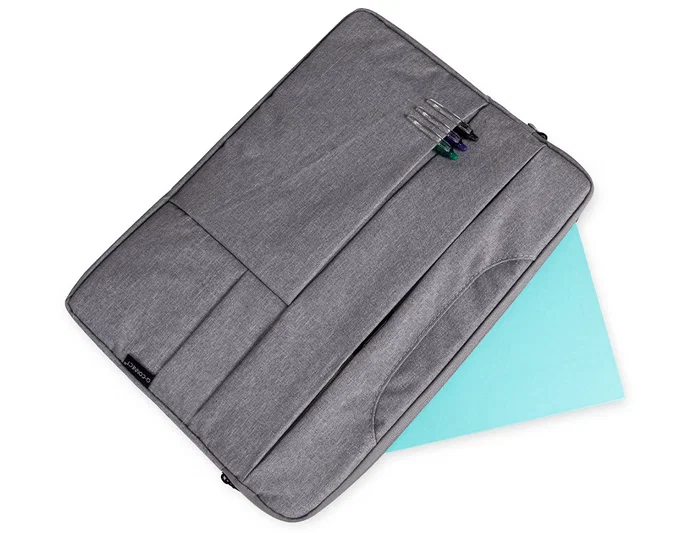 Q-connect Funda para portátil de 15,6'' gris con asas retráctiles Q-connect Funda para portátil de 15,6'' gris con asas retráctiles