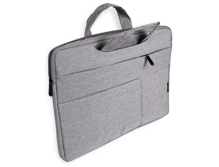 Q-connect Funda para portátil de 15,6'' gris con asas retráctiles Q-connect Funda para portátil de 15,6'' gris con asas retráctiles