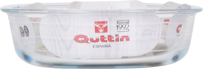 Quttin Fuente de Vidrio Oval de 1.5L (Pack de 6 Unidades)