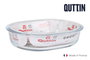 Quttin Fuente de Vidrio Oval de 1.5L (Pack de 6 Unidades)