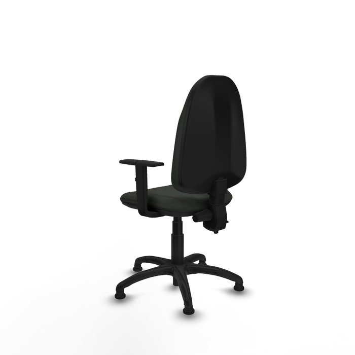 PIQUERAS Y CRESPO Silla de oficina Algarra Negra con Brazos 1D PIQUERAS Y CRESPO Silla de oficina Algarra Negra con Brazos 1D
