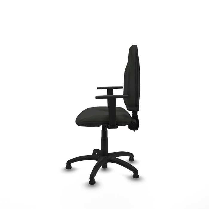 PIQUERAS Y CRESPO Silla de oficina Algarra Negra con Brazos 1D PIQUERAS Y CRESPO Silla de oficina Algarra Negra con Brazos 1D