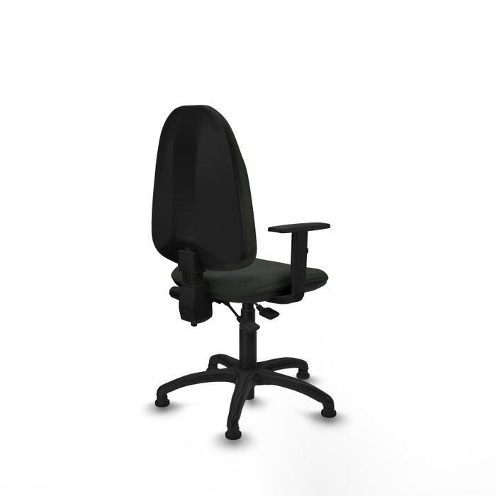 PIQUERAS Y CRESPO Silla de oficina Algarra Negra con Brazos 1D PIQUERAS Y CRESPO Silla de oficina Algarra Negra con Brazos 1D