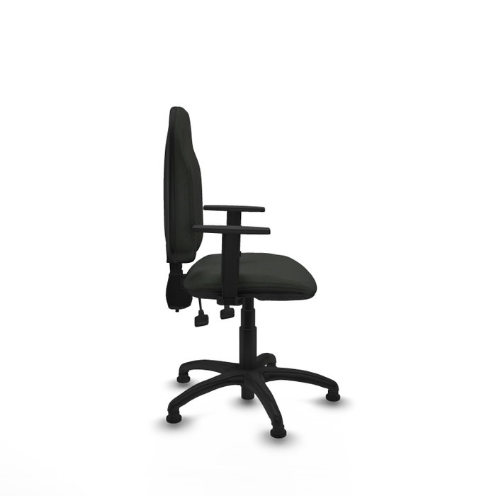 PIQUERAS Y CRESPO Silla de oficina Algarra Negra con Brazos 1D PIQUERAS Y CRESPO Silla de oficina Algarra Negra con Brazos 1D