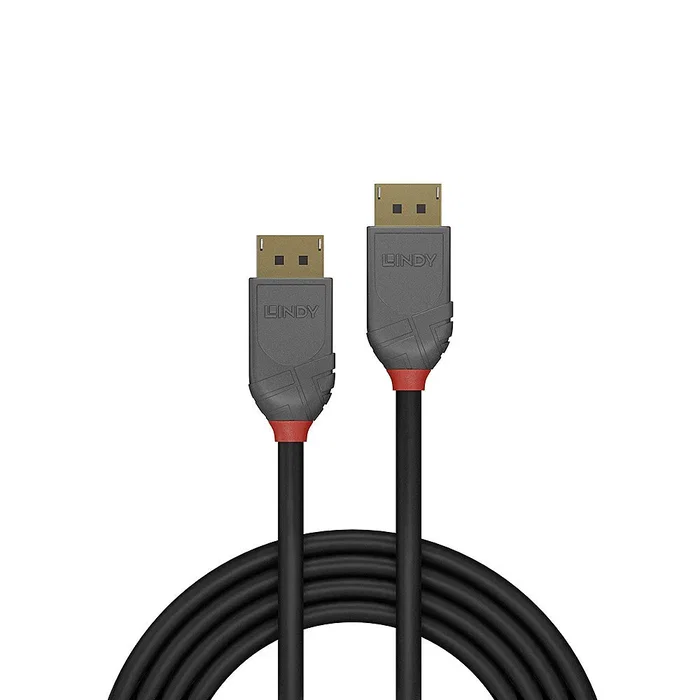 Lindy Anthra Line Cable DisplayPort 1.4 0,5 m Negro