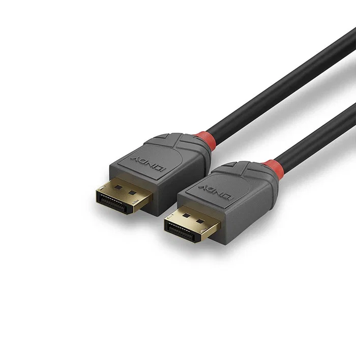 Lindy Anthra Line Cable DisplayPort 1.4 0,5 m Negro