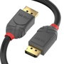 Lindy Anthra Line Cable DisplayPort 1.4 0,5 m Negro