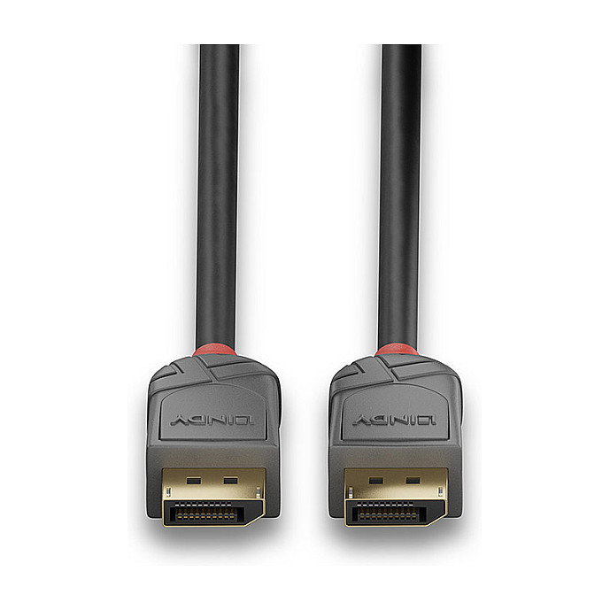 Lindy Anthra Line Cable DisplayPort 1.4 0,5 m Negro