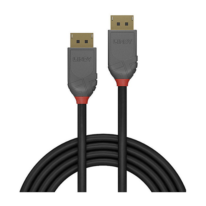 Lindy Anthra Line Cable DisplayPort 1.4 0,5 m Negro