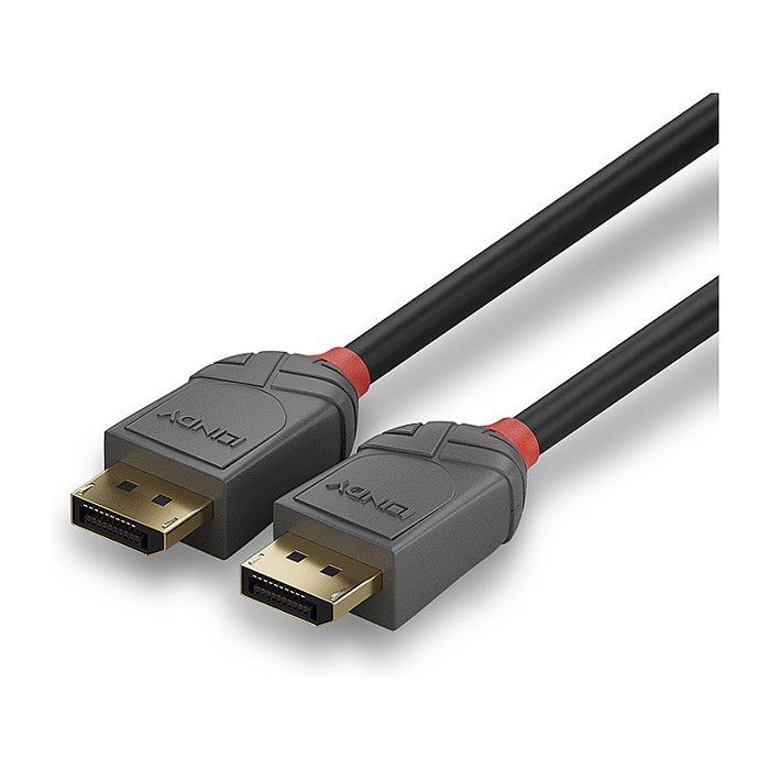 Lindy Anthra Line Cable DisplayPort 1.4 0,5 m Negro