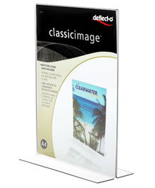 Deflecto Caballete para Póster 47801 A4 Transparente Poliestireno