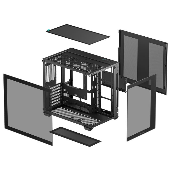 DeepCool CG530 Black Midi Tower PC Gaming ATX ITX micro ATX Vidrio Templado 7 Ranuras