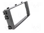 PER.PIC. Bastidor de montaje de radio para Mitsubishi 2 DIN en negro brillante