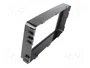 PER.PIC. Bastidor de montaje de radio para Mitsubishi 2 DIN en negro brillante