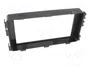 PER.PIC. Bastidor de montaje de radio para Mitsubishi 2 DIN en negro brillante