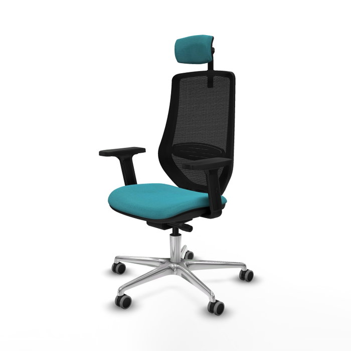 PIQUERAS Y CRESPO Silla de oficina Mardos con mecanismo Sincro/Traslack, Turquesa y Negro PIQUERAS Y CRESPO Silla de oficina Mardos con mecanismo Sincro/Traslack, Turquesa y Negro