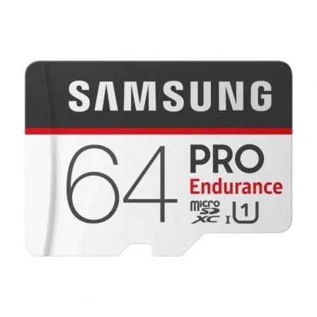 Tarjeta de Memoria Samsung Pro Endurance 64GB microSD XC con Adaptador/ Clase 10/ 100MBs Tarjeta de Memoria Samsung Pro Endurance 64GB microSD XC con Adaptador/ Clase 10/ 100MBs