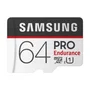Tarjeta de Memoria Samsung Pro Endurance 64GB microSD XC con Adaptador/ Clase 10/ 100MBs