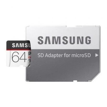 Tarjeta de Memoria Samsung Pro Endurance 64GB microSD XC con Adaptador/ Clase 10/ 100MBs Tarjeta de Memoria Samsung Pro Endurance 64GB microSD XC con Adaptador/ Clase 10/ 100MBs