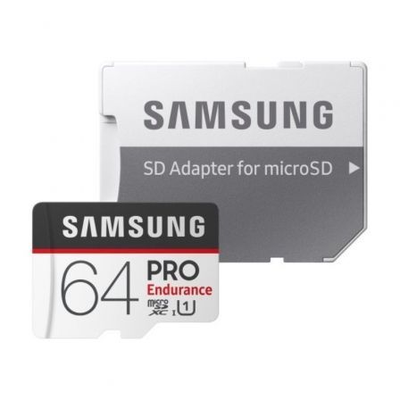 Tarjeta de Memoria Samsung Pro Endurance 64GB microSD XC con Adaptador/ Clase 10/ 100MBs Tarjeta de Memoria Samsung Pro Endurance 64GB microSD XC con Adaptador/ Clase 10/ 100MBs