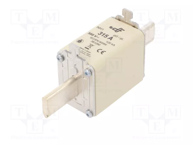 DF ELECTRIC Fusible NH1 de Cerámica 315A 500VAC gG DF ELECTRIC Fusible NH1 de Cerámica 315A 500VAC gG