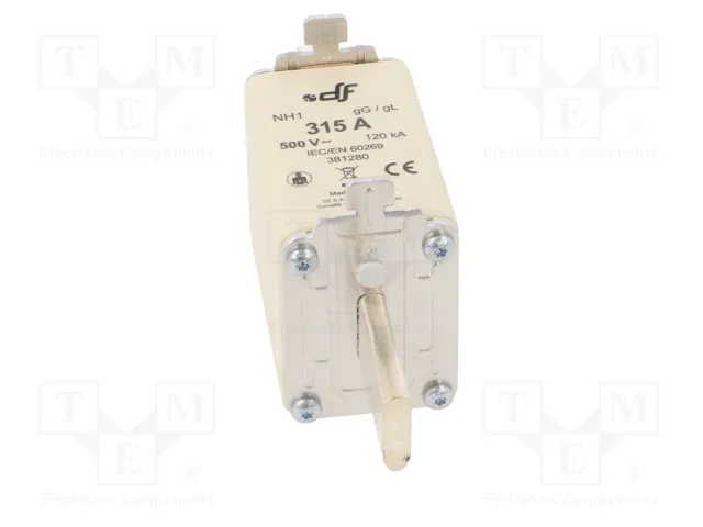 DF ELECTRIC Fusible NH1 de Cerámica 315A 500VAC gG DF ELECTRIC Fusible NH1 de Cerámica 315A 500VAC gG