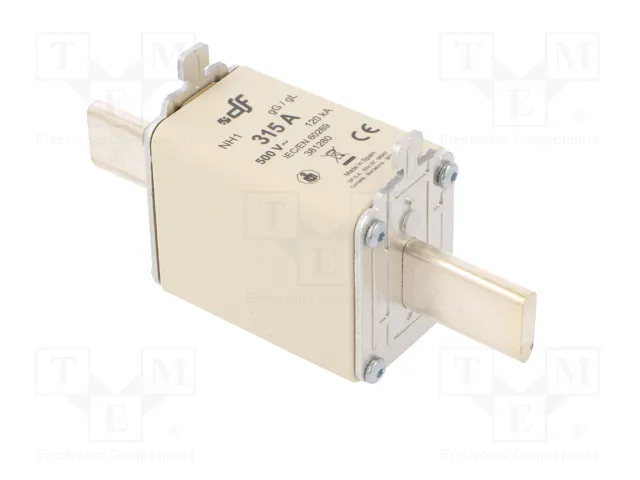 DF ELECTRIC Fusible NH1 de Cerámica 315A 500VAC gG DF ELECTRIC Fusible NH1 de Cerámica 315A 500VAC gG