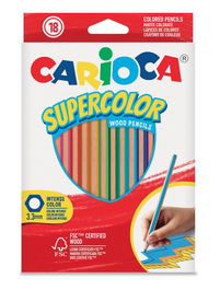 Lapices De Colores Carioca Supercolor Caja De 18