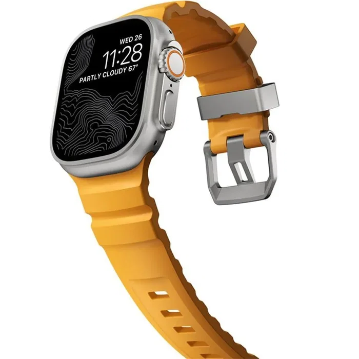 Nomad Rocky Point Band para Apple Watch 42/44/45/49mm - Sol Connector Natural Nomad Rocky Point Band para Apple Watch 42/44/45/49mm - Sol Connector Natural