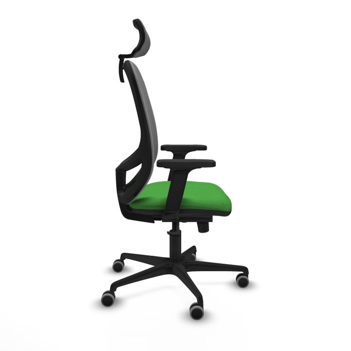 PIQUERAS Y CRESPO Silla de oficina Cilanco con mecanismo Sincro, Verde y Gris