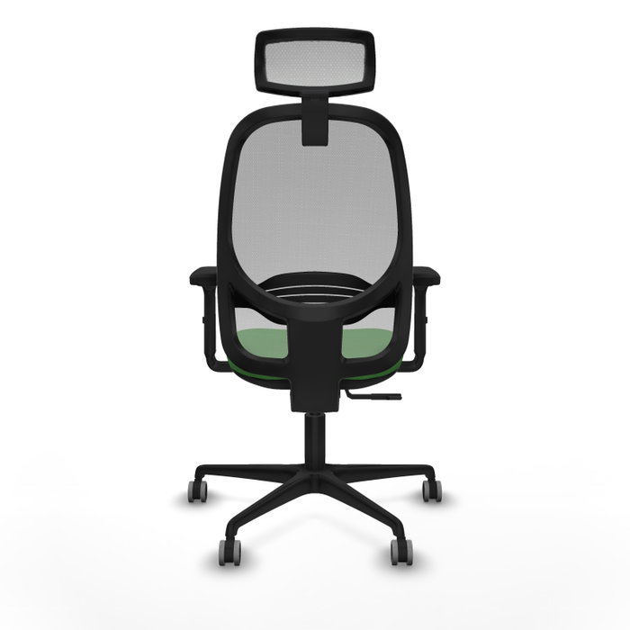 PIQUERAS Y CRESPO Silla de oficina Cilanco con mecanismo Sincro, Verde y Gris