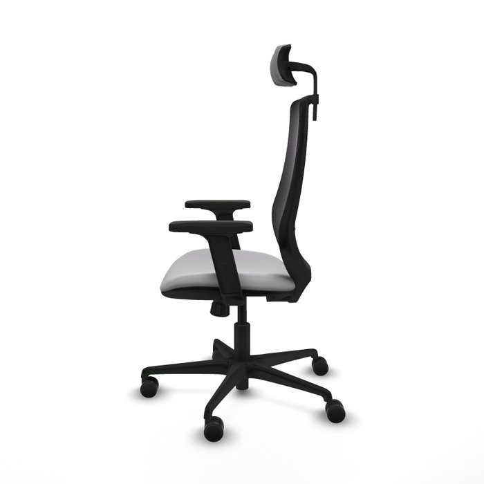PIQUERAS Y CRESPO Silla de oficina Mardos con mecanismo Sincro, Gris claro y Negro