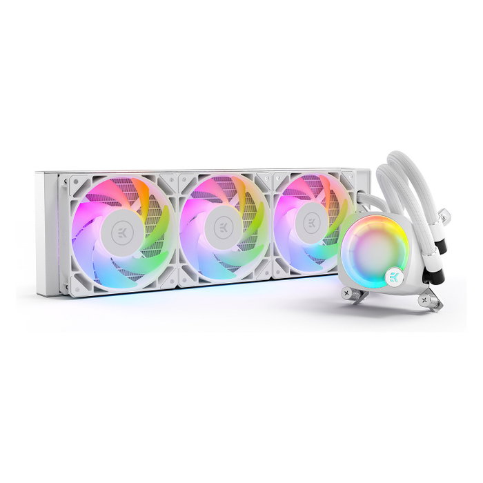 EK Water Blocks EK-Nucleus AIO CR360 Lux D-RGB AiO 360 mm Blanco