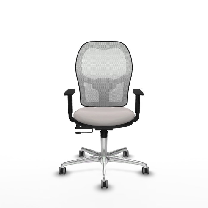 PIQUERAS Y CRESPO Silla de oficina Jorquera con mecanismo Sincro/Traslack, Blanco